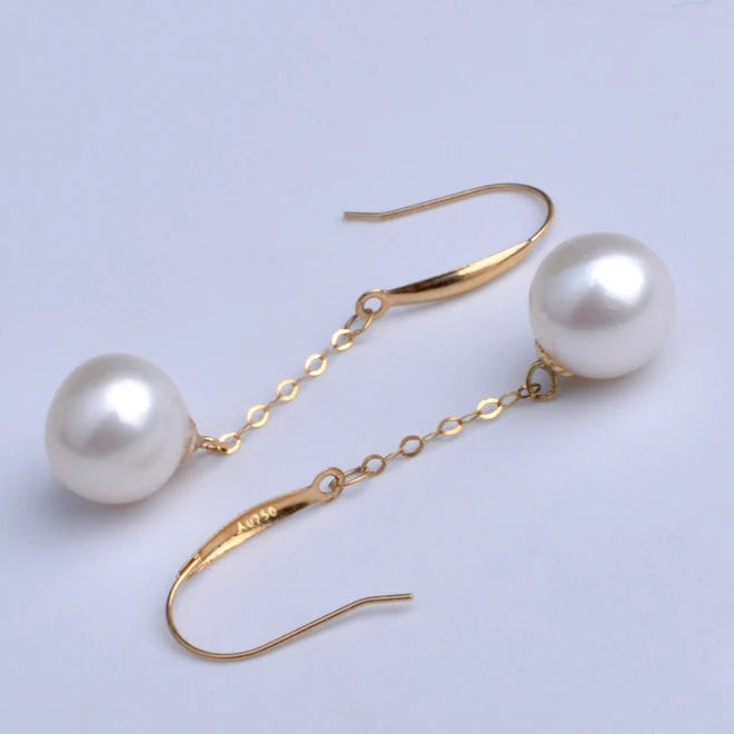 Boucle d'Oreille Perle de Culture Or 750