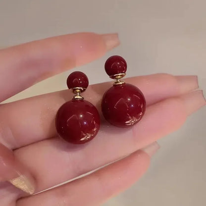 Boucle d'Oreille Perle Résine