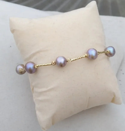 Bracelet Or et Perles de Culture
