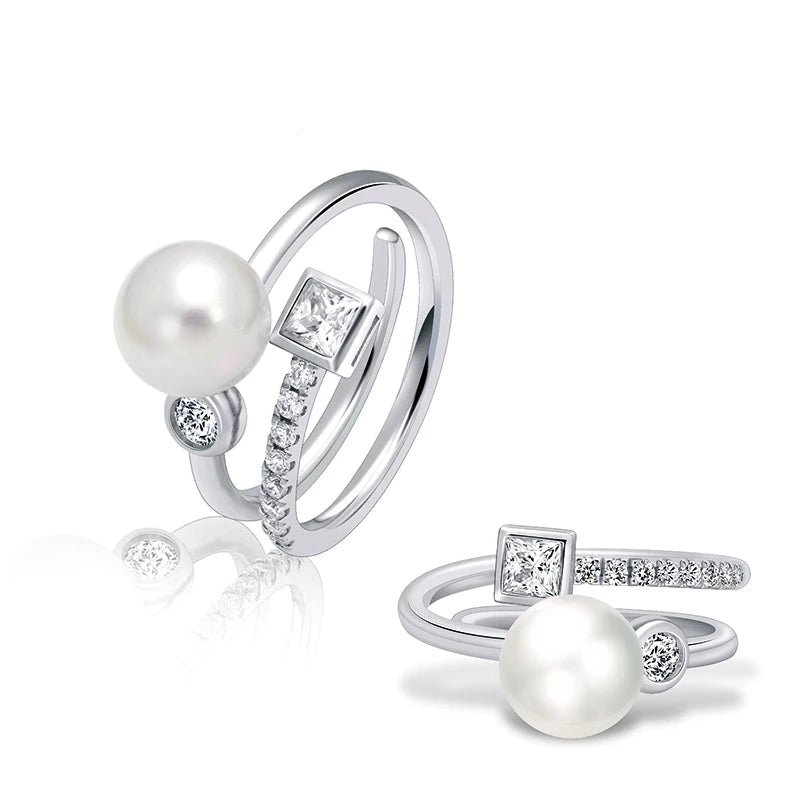 Bague Perle Diamant