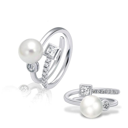 Bague Perle Diamant