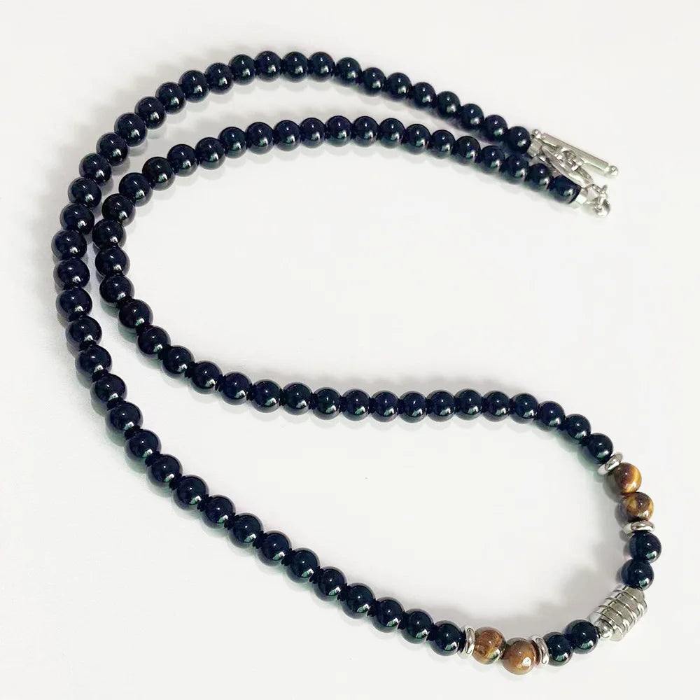 Collier Perle Noire Ras de Cou