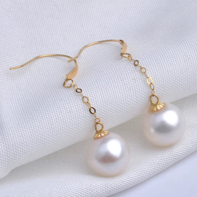 Boucle d'Oreille Perle de Culture Or 750