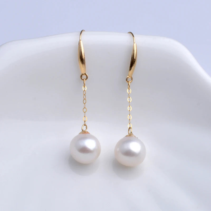 Boucle d'Oreille Perle de Culture Or 750