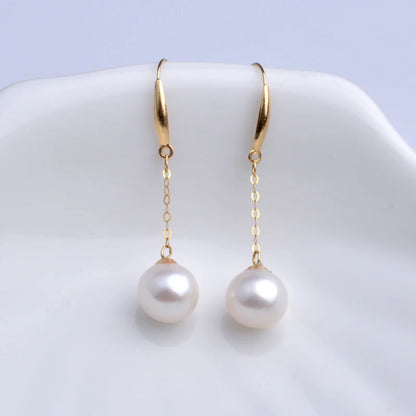 Boucle d'Oreille Perle de Culture Or 750