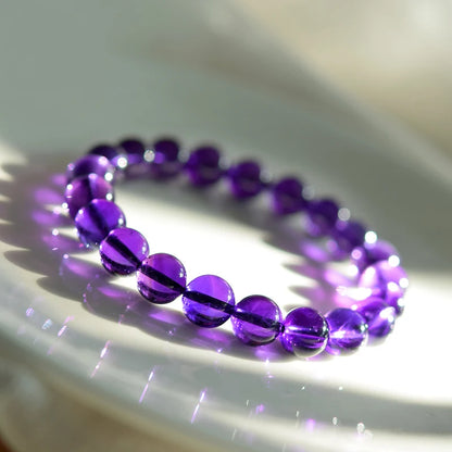bracelet perle violet
