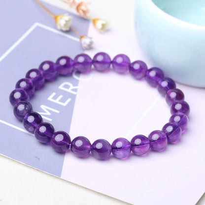 bracelet perle violet