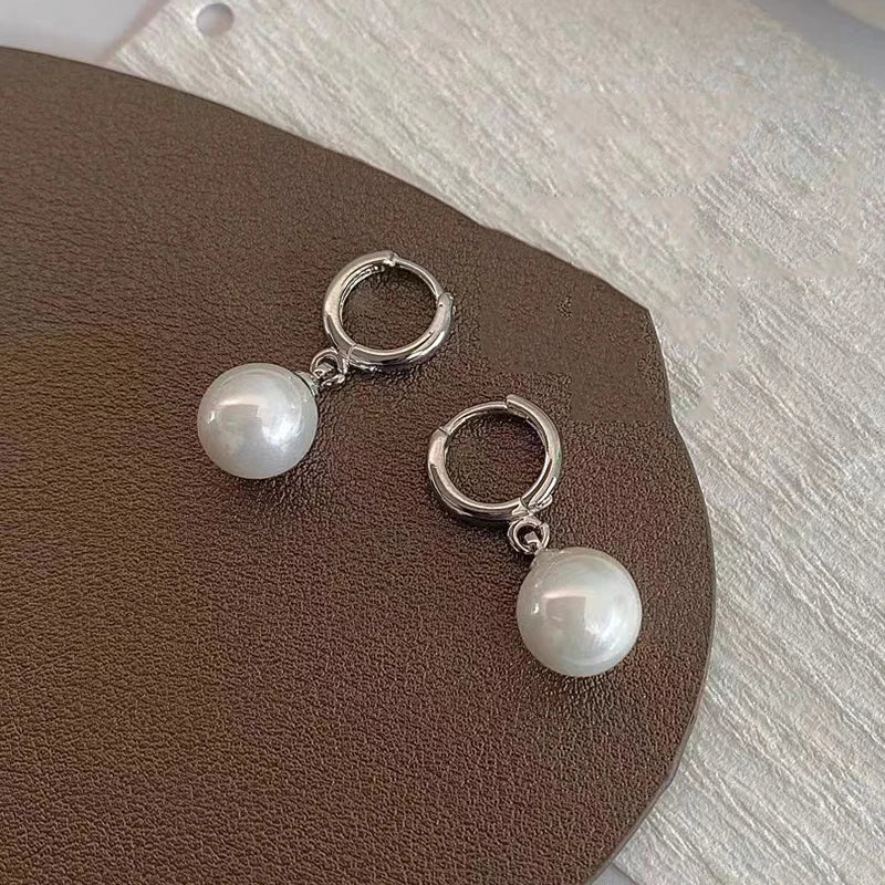 Boucle d'Oreille Perle Acier Inoxydable