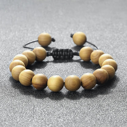 Bracelet Homme Perle Bois