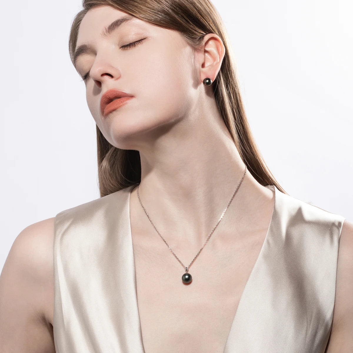 Collier Or Blanc Perle de Tahiti