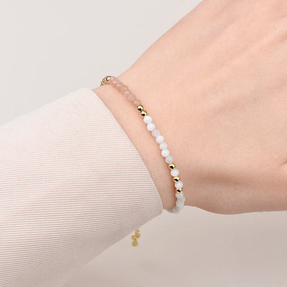 Bracelet Fin Avec Petite Perle