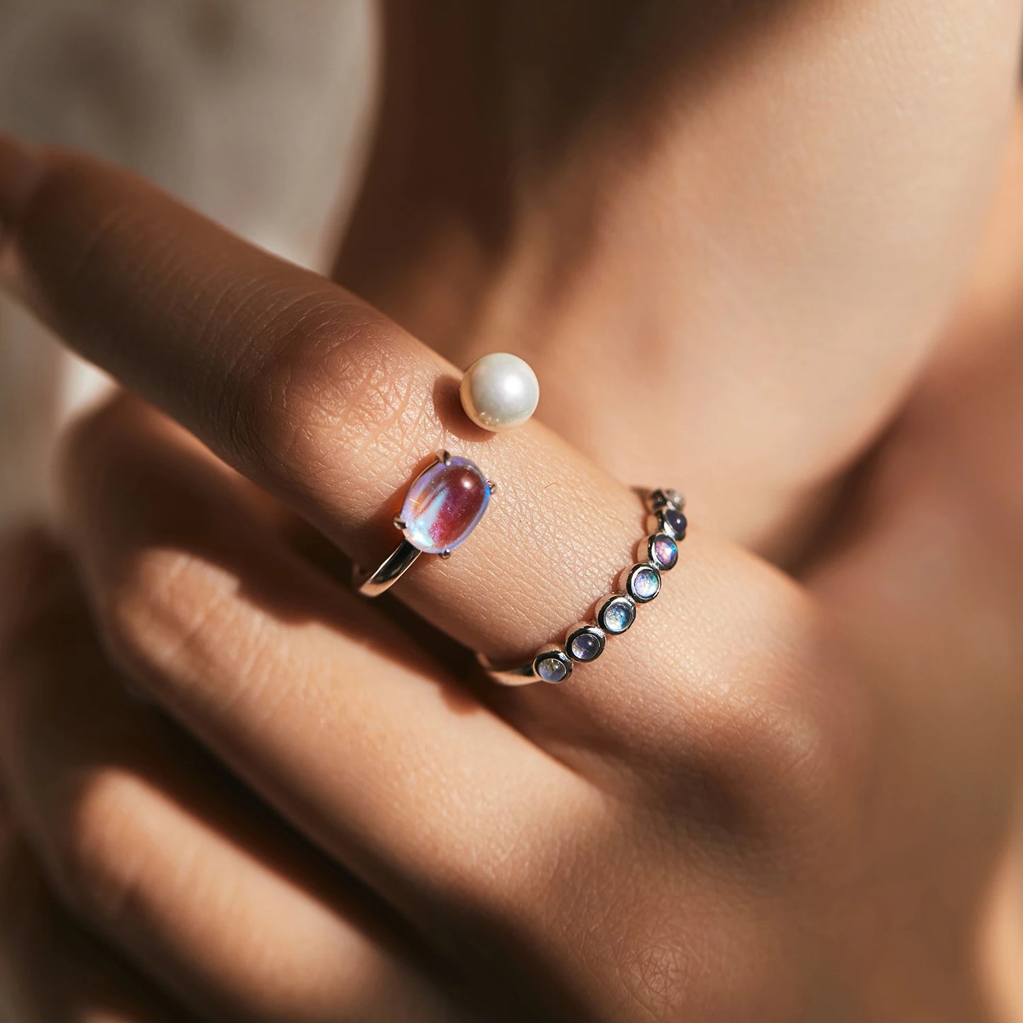 Bague Perle Cristal