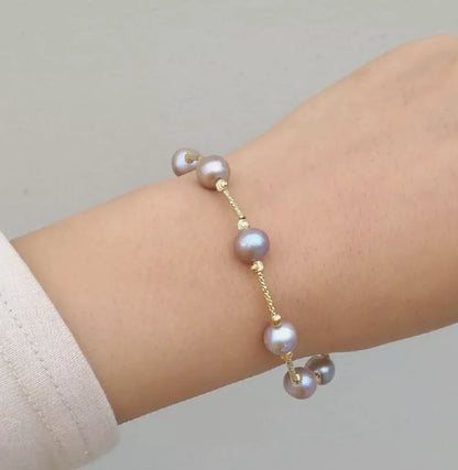 Bracelet Or et Perles de Culture