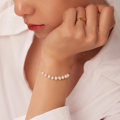 Bracelet Chaine et Perle