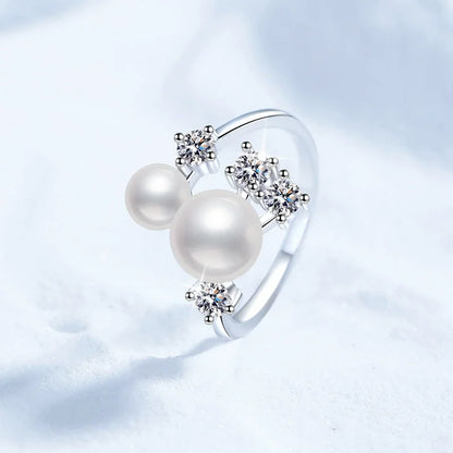 Bague 2 Perles