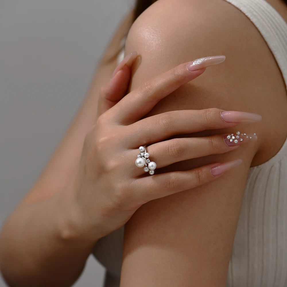 Bague Perle Moderne