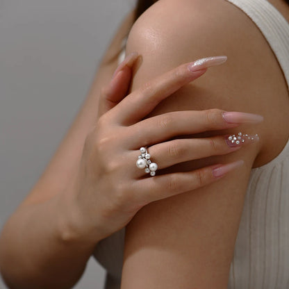 Bague Perle Moderne