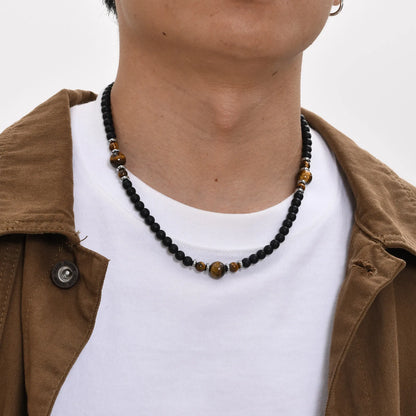 Collier Perle oeil de Tigre