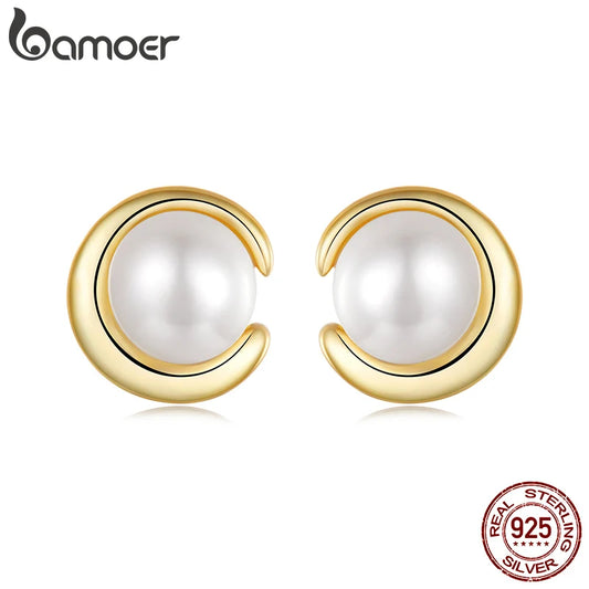 boucle d'oreille perle or 18 carats