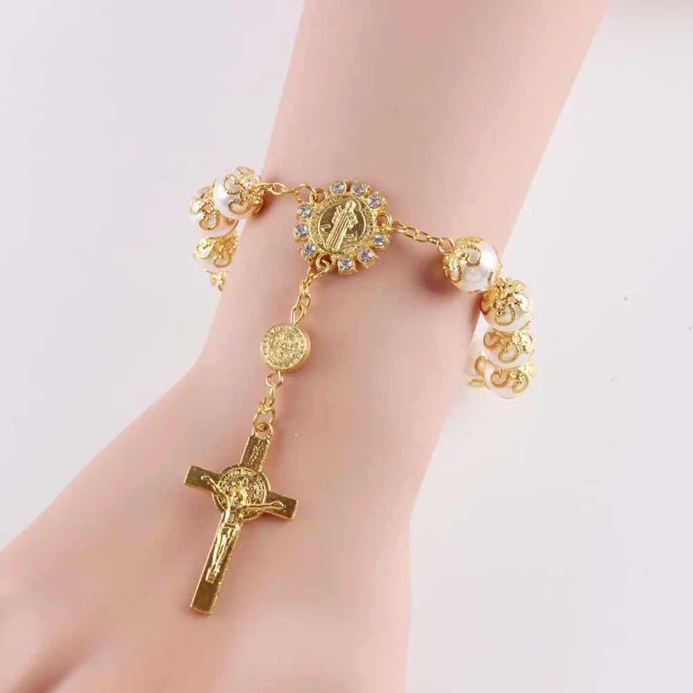 Bracelet Croix Perle