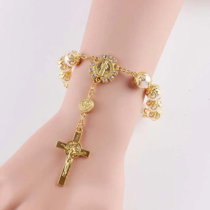 Bracelet Croix Perle