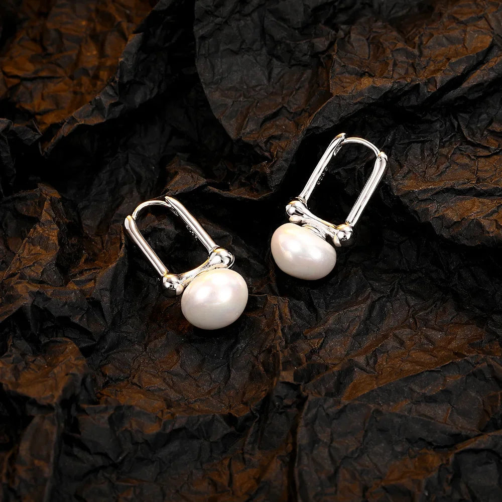 Boucle D'oreille Perle Pendante Homme