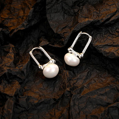 Boucle D'oreille Perle Pendante Homme