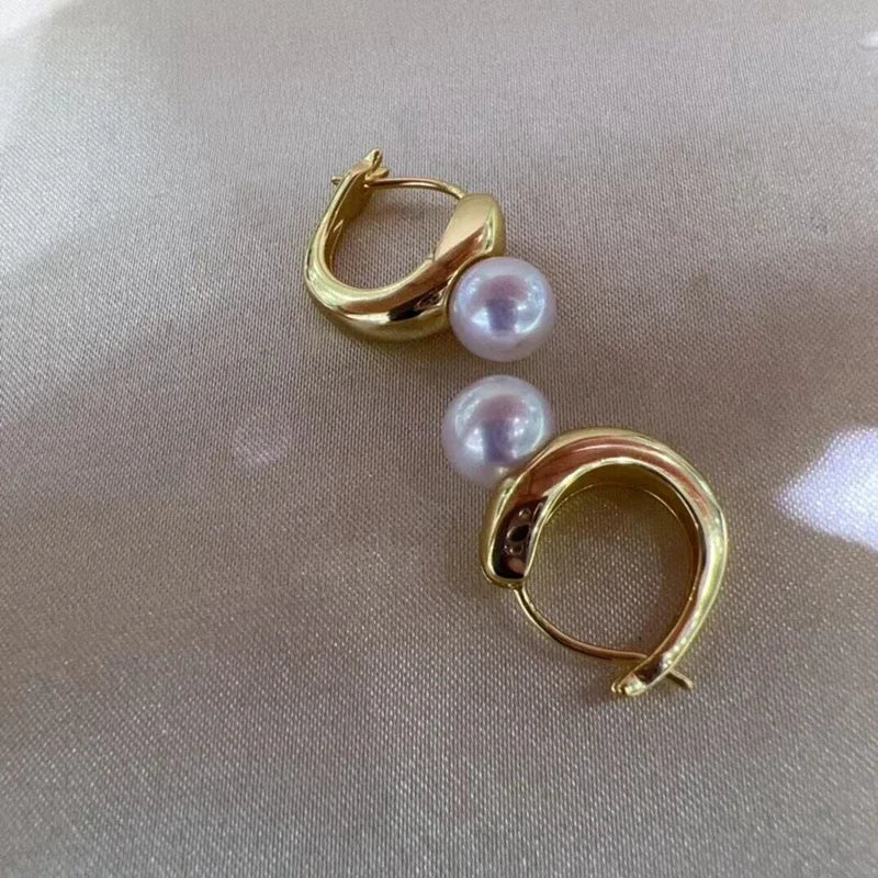 Boucle d'Oreille Perle Véritable