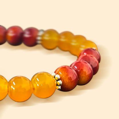 Bracelet Perle Orange