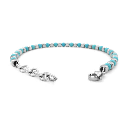 bracelet perle turquoise homme