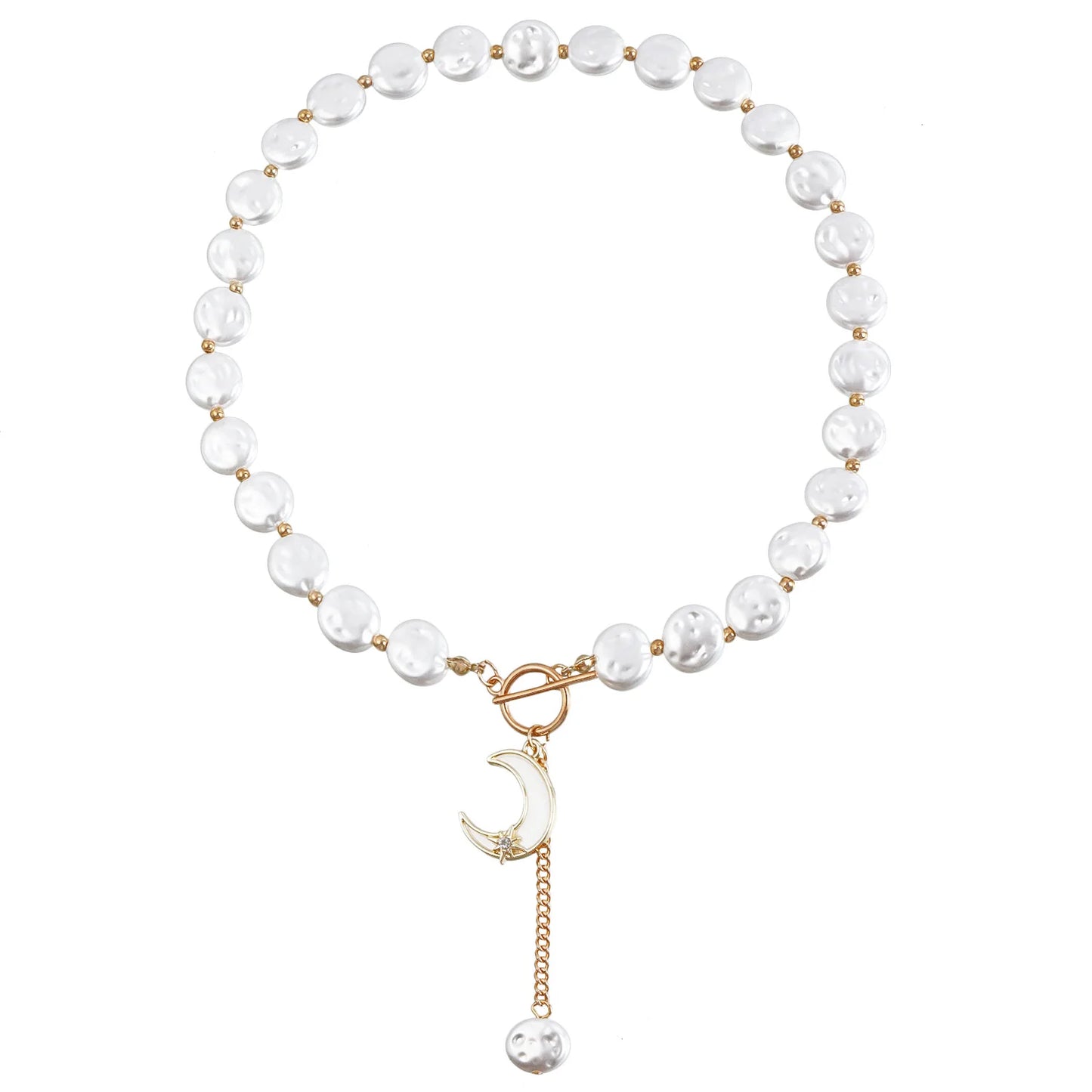 Collier Perle Plate