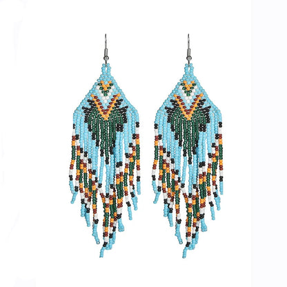 Boucle d'Oreille Tribal Perle