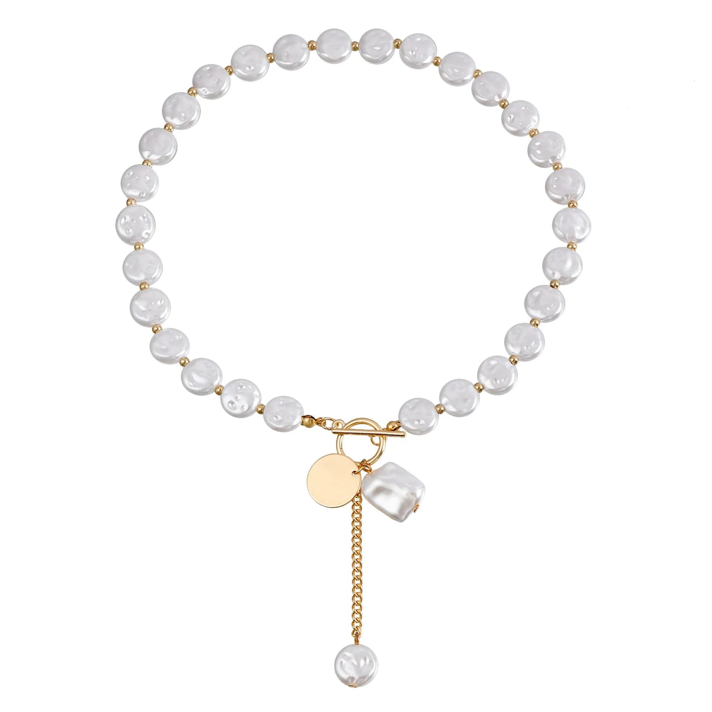 Collier Perle Plate