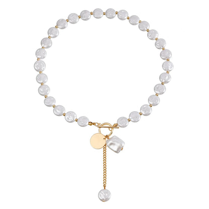 Collier Perle Plate