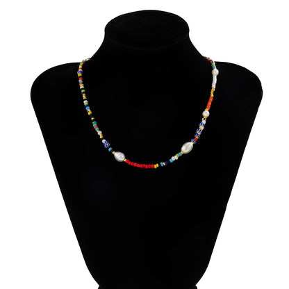 Collier Perle de Rocaille Colorées