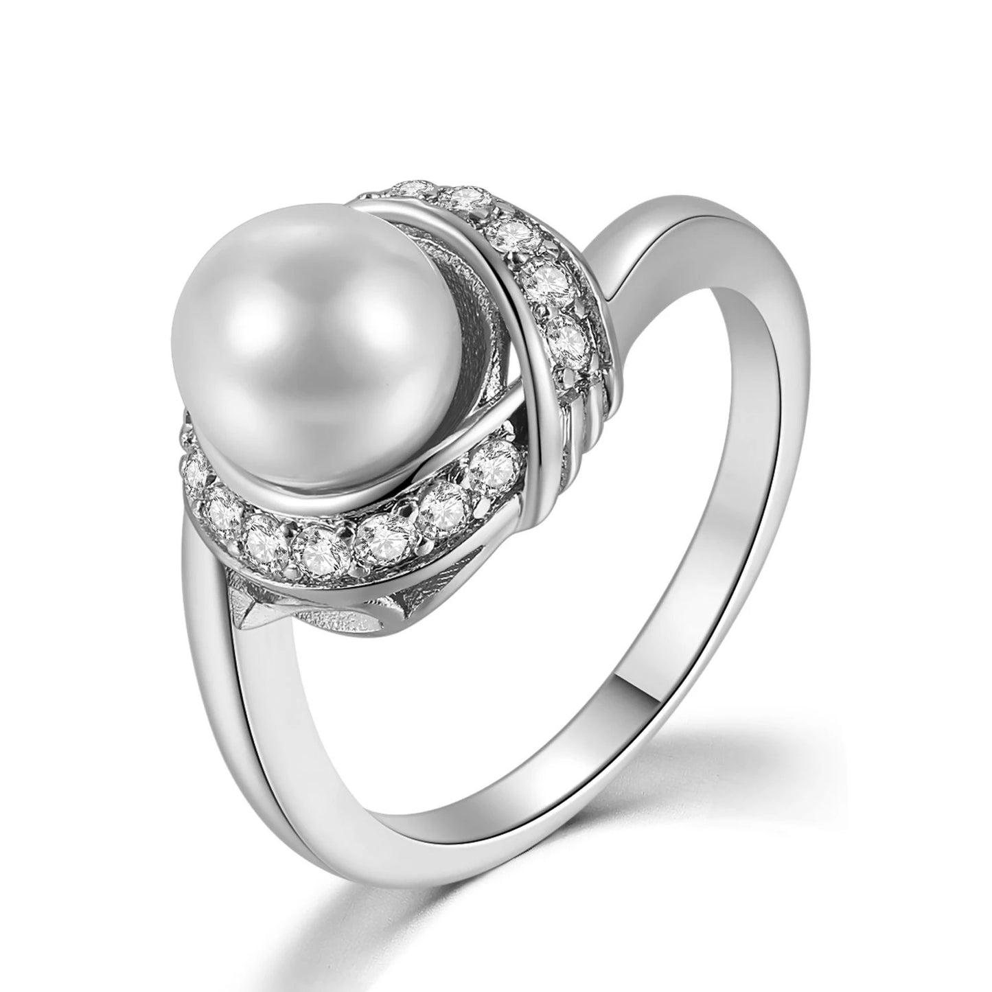 Bague Or Rose et Perle