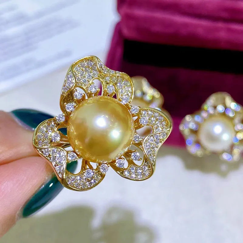 Bague en Perle Fleur