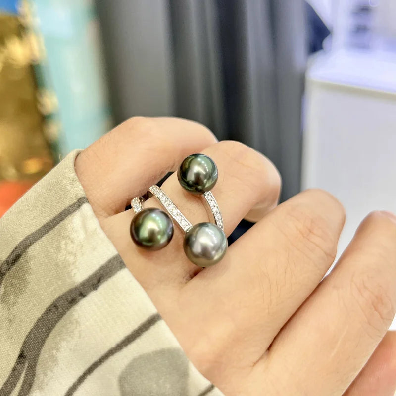 Bague Perle Noire