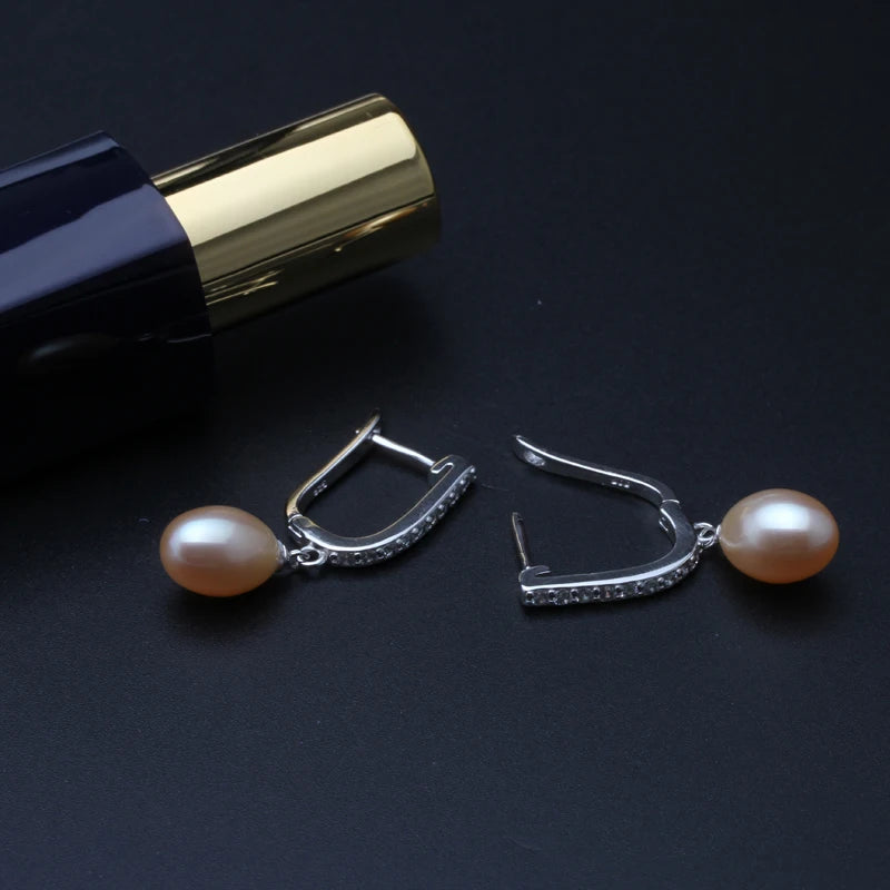 Boucle d'Oreille Perle Noire