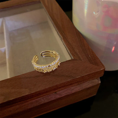 Bague Perle 3 Rangs