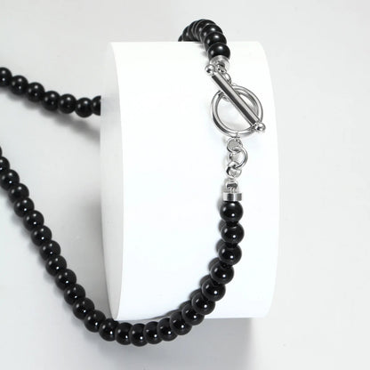 Collier Perle Noire Ras de Cou