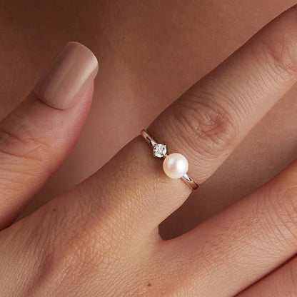 Bague Perle Naturelle