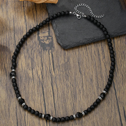 Collier Perle Ras de Cou Homme
