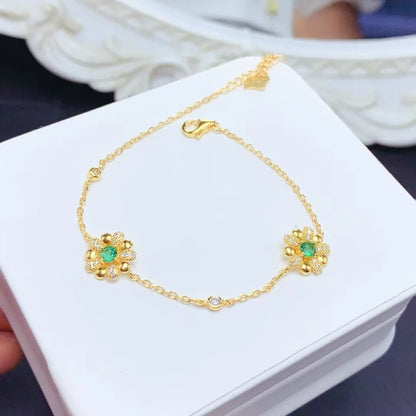Bracelet Perle Emeraude
