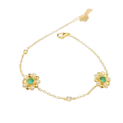 Bracelet Perle Emeraude
