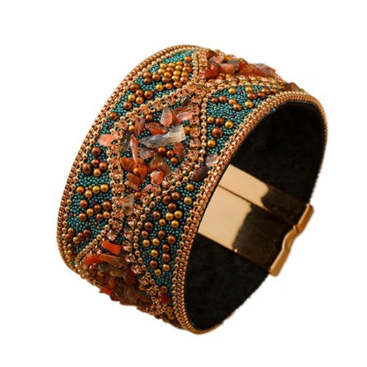 Bracelet Manchette Perles