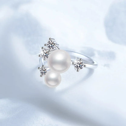 Bague 2 Perles