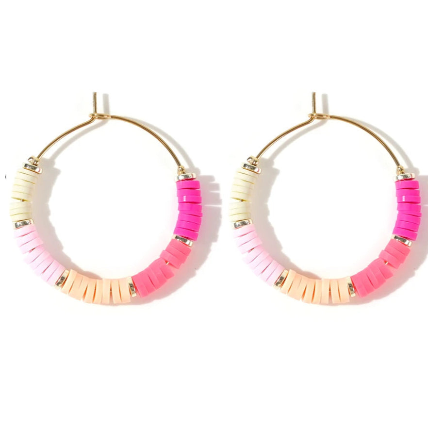 Boucle D'oreille Perle Heishi