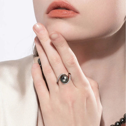 Bague Perle de Culture et Diamant
