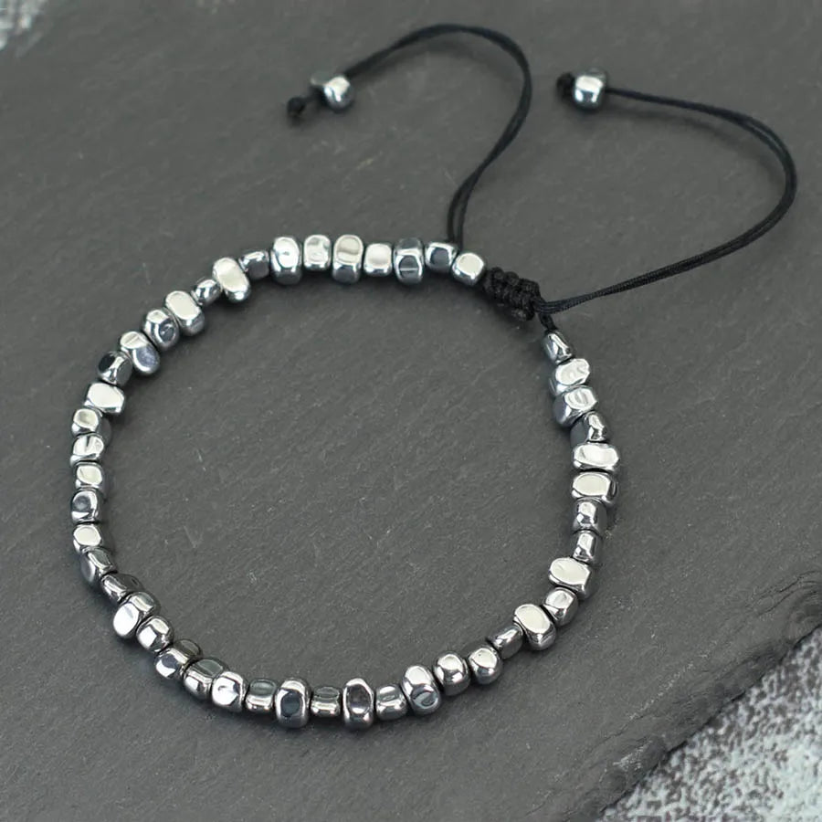 bracelet perle noeud coulissant